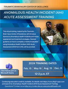 Thumbnail image of the downloadable flyer of 2024 AHI training schedule.