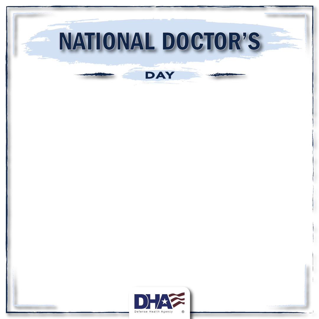 National Doctor's Day frame overlay