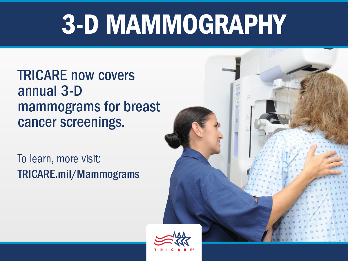 This graphic states information about 3-D Mammography