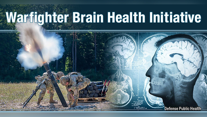 Image of The Warfighter Brain Health Initiative specifically focuses on assessing cognitive capabilities, monitoring brain threats, to include blast overpressure, and minimizing the effects and risk from exposures and TBIs to improve a warfighter’s overall performance.