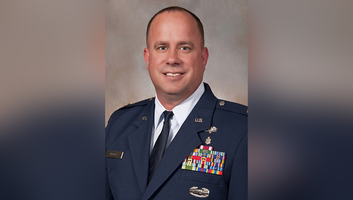 U.S. Air Force Lt. Col. David Bradley, Jr., associate professor and deputy director of the adult-gerontology clinical nurse specialist program at Uniformed Services University was selected as the recipient of a 2024 AMSUS Nursing Award. (Courtesy Photo)