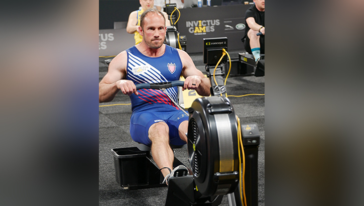 U.S. Army Sgt. 1st Class Jacob “Jake” Anthony competing in the 2023 Invictus Games held in Dusseldorf, Germany. (Courtesy photo)