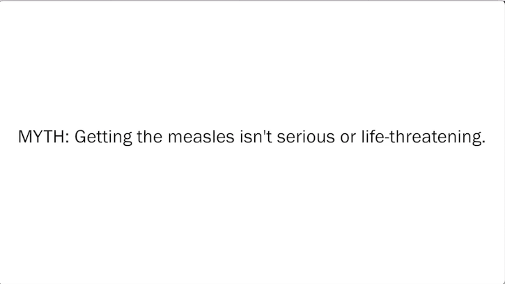Link to Video: Measles Myths